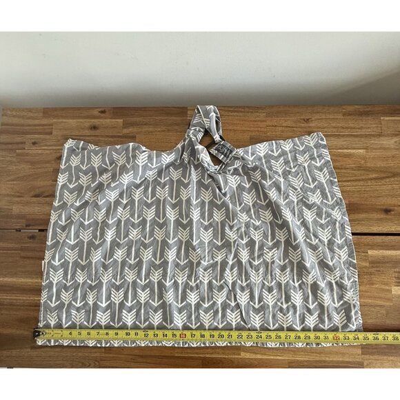 Kids N Such Baby Nursing Cover with Sewn in Burp Cloth Breastfeeding Gray - Picture 11 of 12